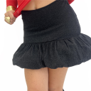 gonna con balza ampia e arricciata twinkle